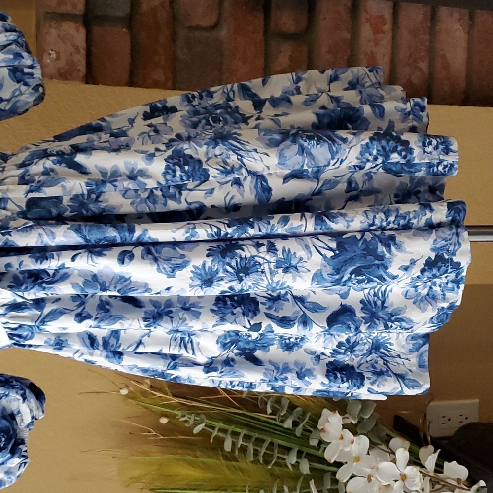 Abercrombie & Fitch Blue Floral Dress - Picture 8 of 16